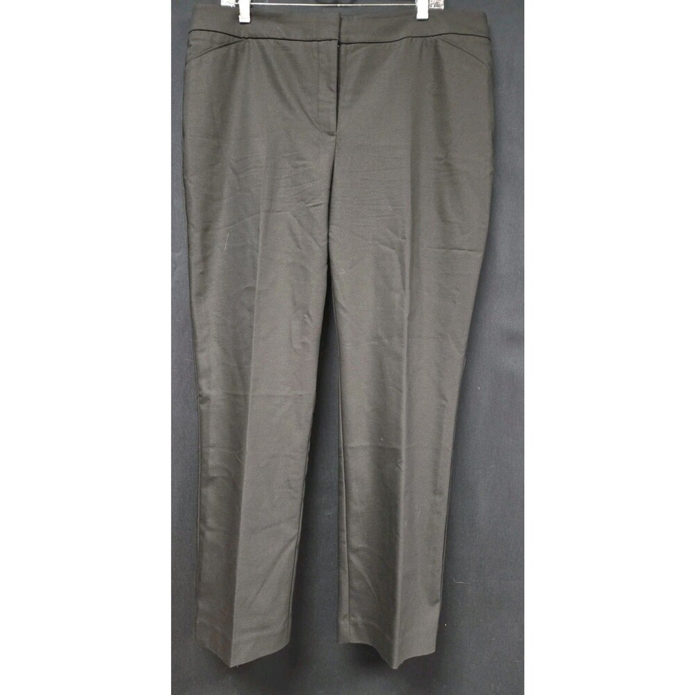 Chico's So Slimming Trouser Pants Size 2.5/ 14/ Larg Short Black Stretch Relaxed